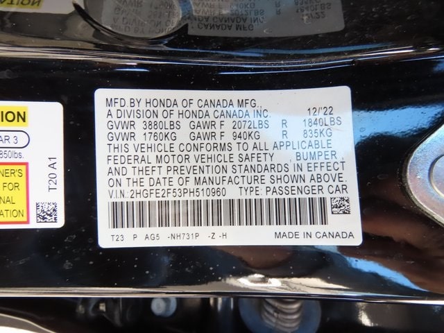 Thumbnail: 2023 Honda Civic - 18