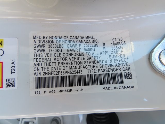 Thumbnail: 2023 Honda Civic - 18