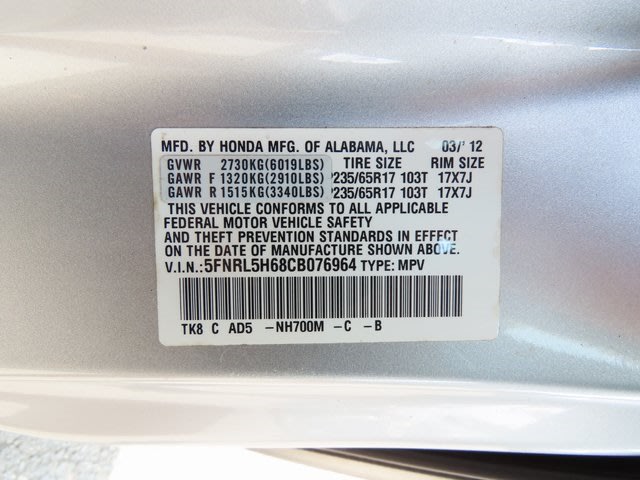 Thumbnail: 2012 Honda Odyssey - 20