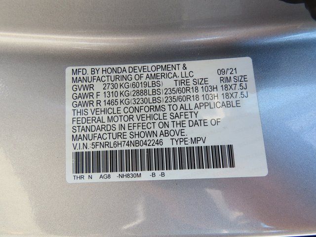 Thumbnail: 2022 Honda Odyssey - 17