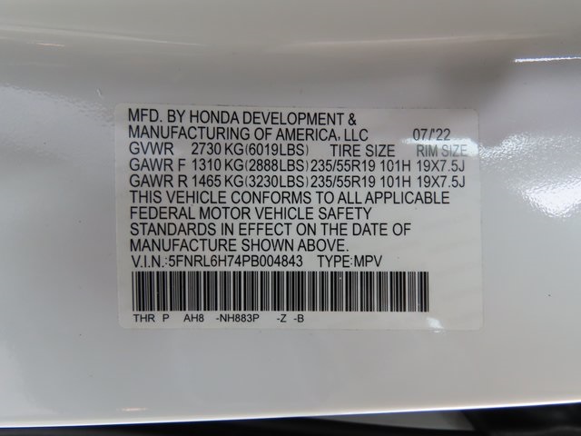 Thumbnail: 2023 Honda Odyssey - 18