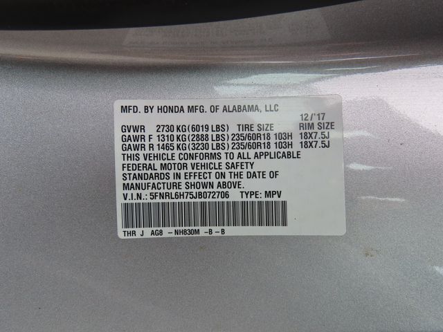 Thumbnail: 2018 Honda Odyssey - 17