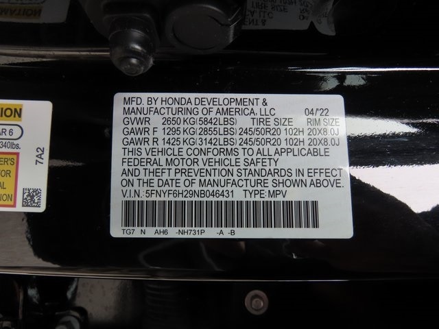 2022 Honda Pilot SE 18