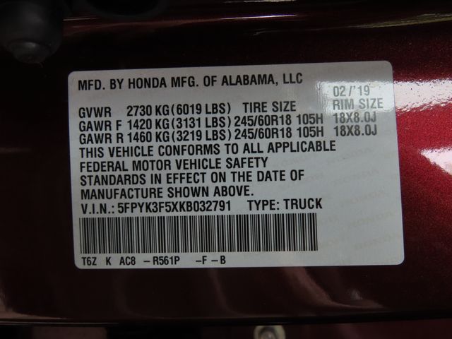 Thumbnail: 2019 Honda Ridgeline - 19