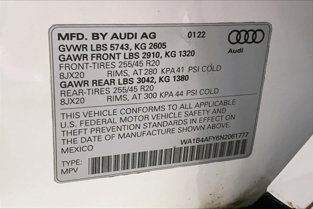 2022 Audi SQ5 Premium Plus 20