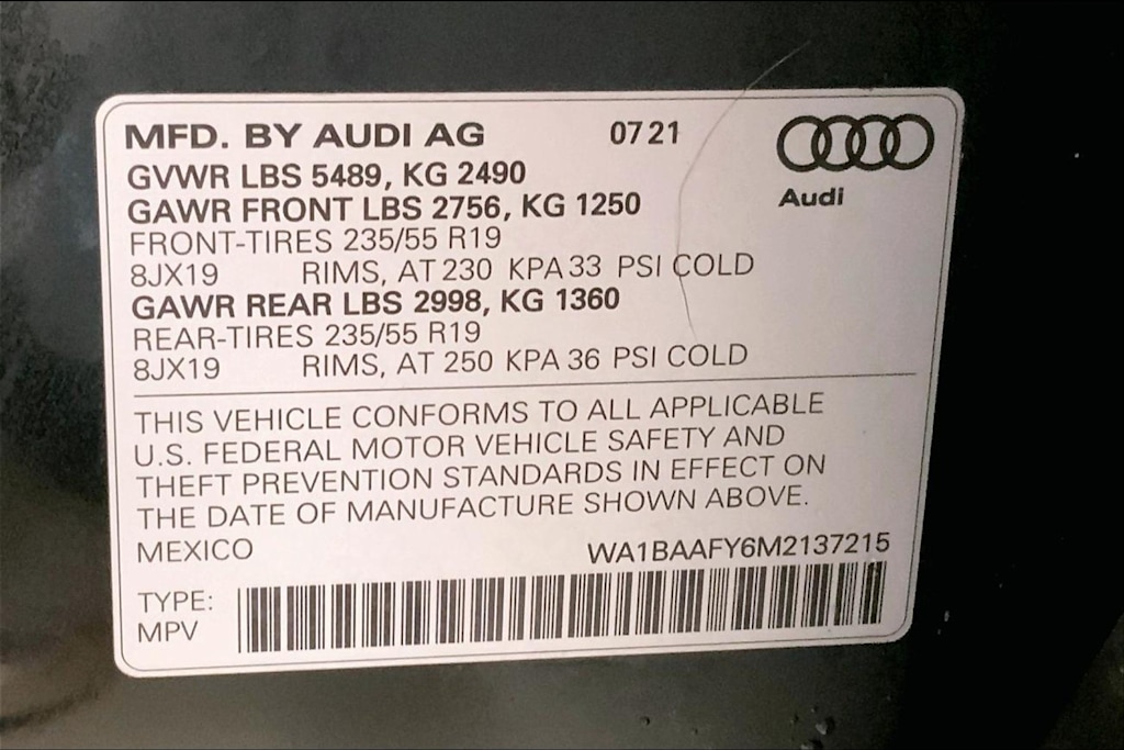 2021 Audi Q5 Premium Plus 19