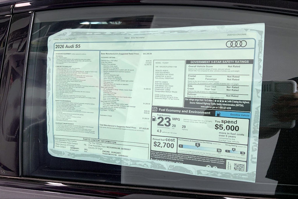 Thumbnail: 2026 Audi S5 - 20