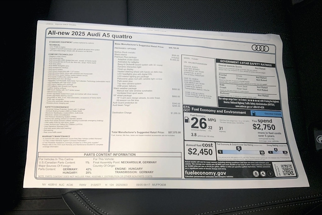 Thumbnail: 2025 Audi A5 - 22