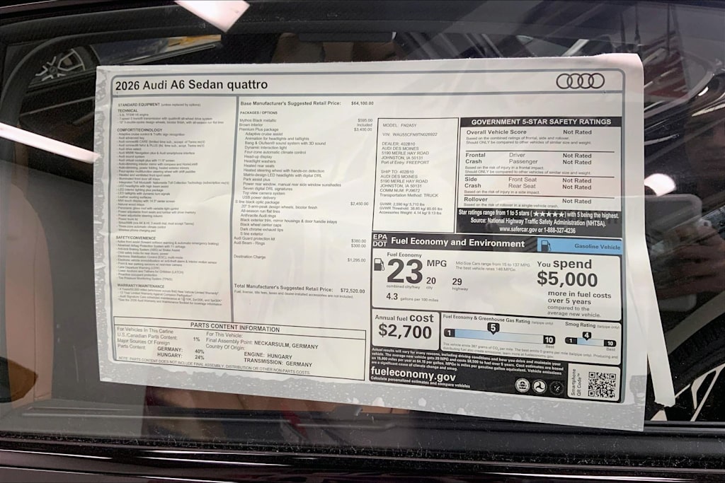 Thumbnail: 2026 Audi A6 - 42