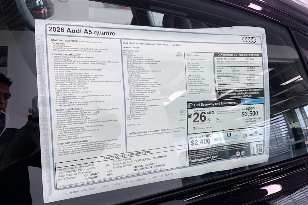 Thumbnail: 2026 Audi A5 - 22