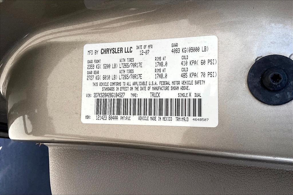 Thumbnail: 2008 Dodge Ram 2500 - 19