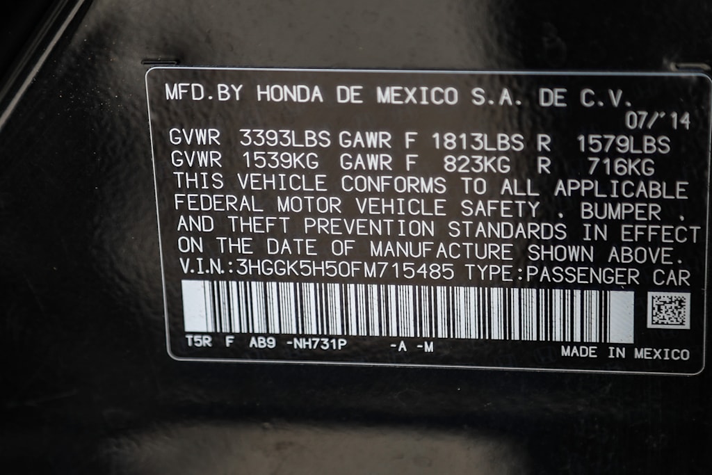 2015 Honda Fit LX 17