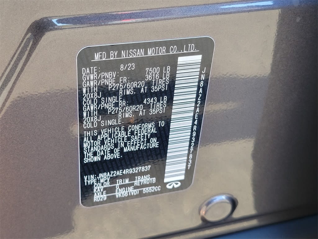 Thumbnail: 2024 INFINITI QX80 - 15