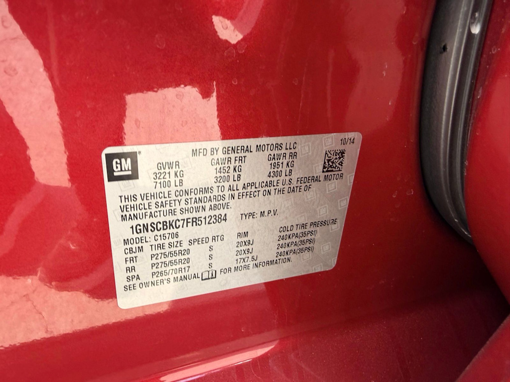 Thumbnail: 2015 Chevrolet Tahoe - 15