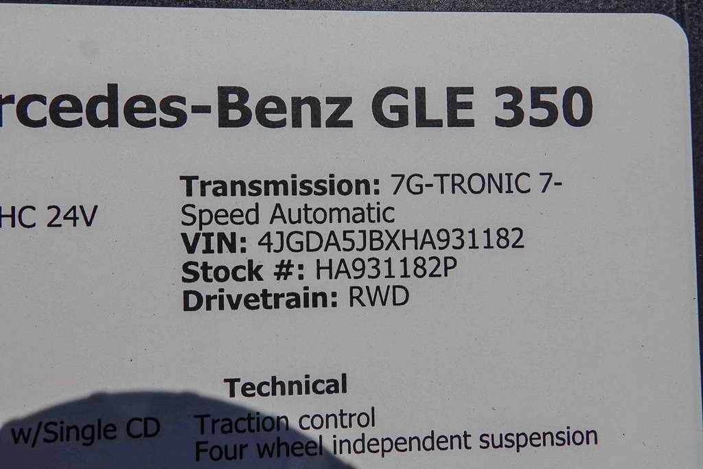 Thumbnail: 2017 Mercedes-Benz GLE - 15