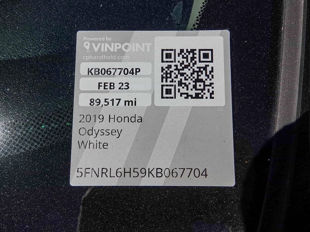 2019 Honda Odyssey EX 25