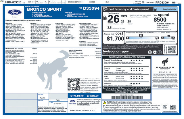 Thumbnail: 2023 Ford Bronco Sport - 11