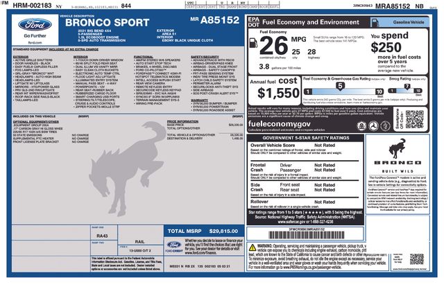 Thumbnail: 2021 Ford Bronco Sport - 16