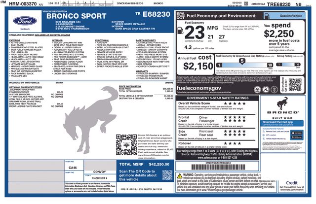 Thumbnail: 2026 Ford Bronco Sport - 18