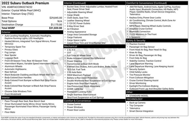 Thumbnail: 2022 Subaru Outback - 17