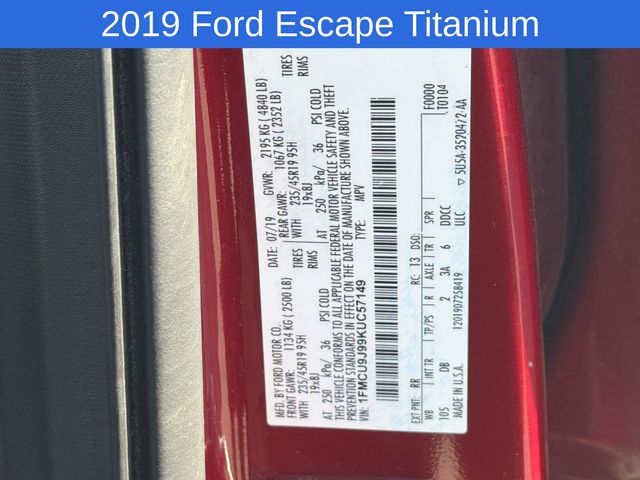 Thumbnail: 2019 Ford Escape - 14