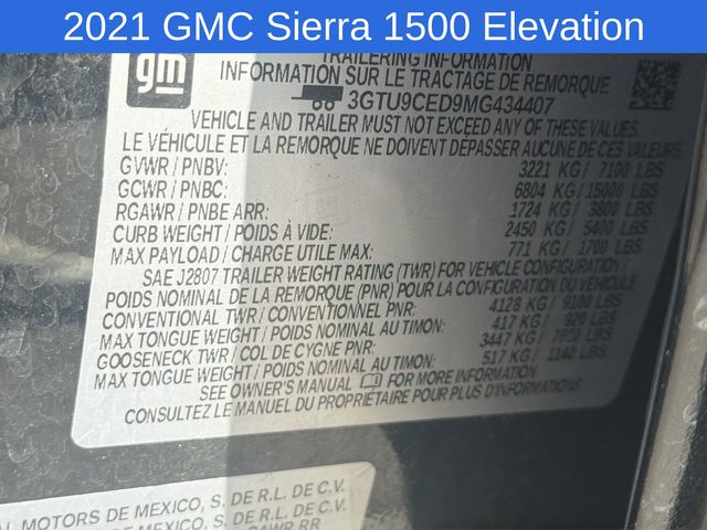Thumbnail: 2021 GMC Sierra 1500 - 17