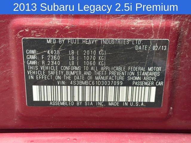 Thumbnail: 2013 Subaru Legacy - 13