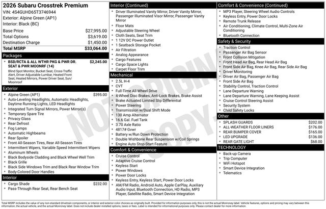 Thumbnail: 2026 Subaru Crosstrek - 15