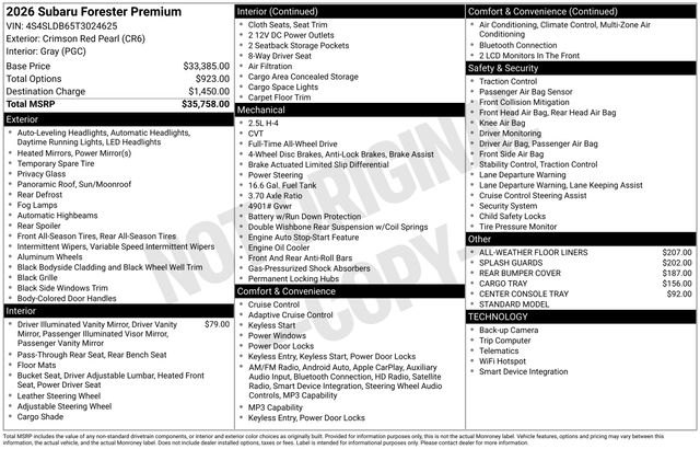 Thumbnail: 2026 Subaru Forester - 17