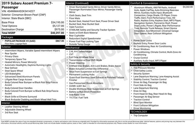 Thumbnail: 2019 Subaru Ascent - 17