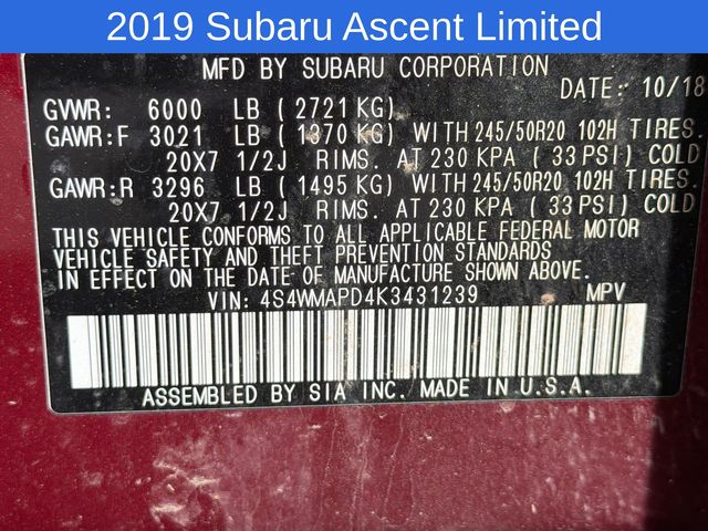 Thumbnail: 2019 Subaru Ascent - 21