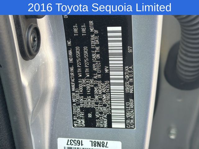 Thumbnail: 2016 Toyota Sequoia - 13