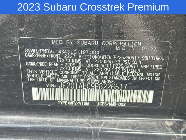 Thumbnail: 2023 Subaru Crosstrek - 14