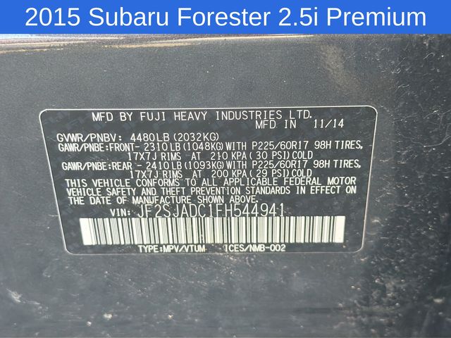 Thumbnail: 2015 Subaru Forester - 16