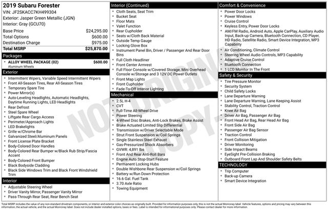 Thumbnail: 2019 Subaru Forester - 8