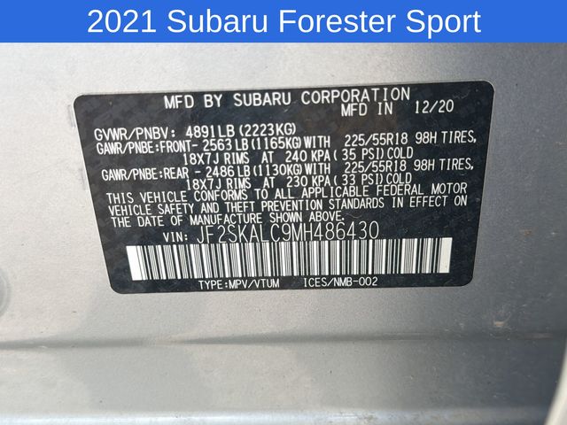 Thumbnail: 2021 Subaru Forester - 18