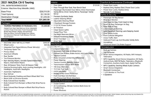 Thumbnail: 2021 Mazda CX-5 - 15