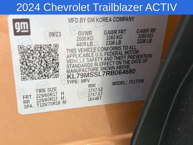 Thumbnail: 2024 Chevrolet TrailBlazer - 19