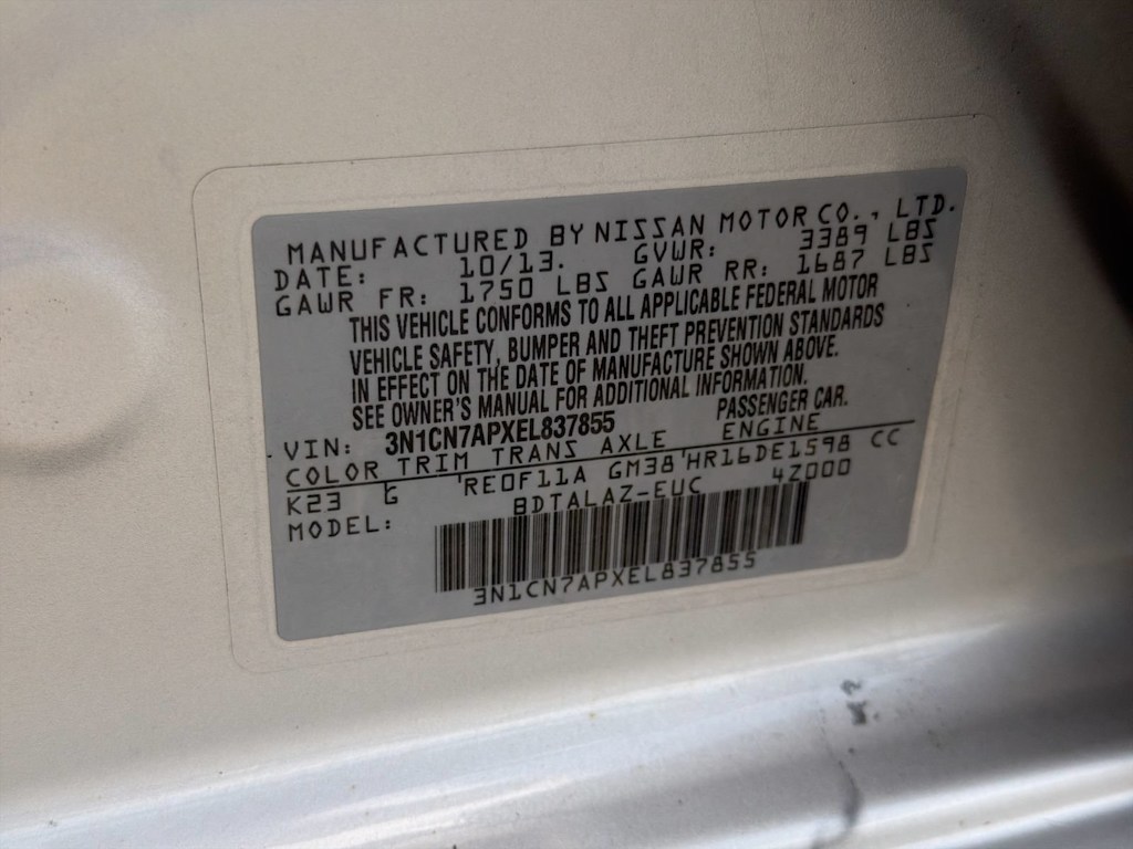 Thumbnail: 2014 Nissan Versa - 18