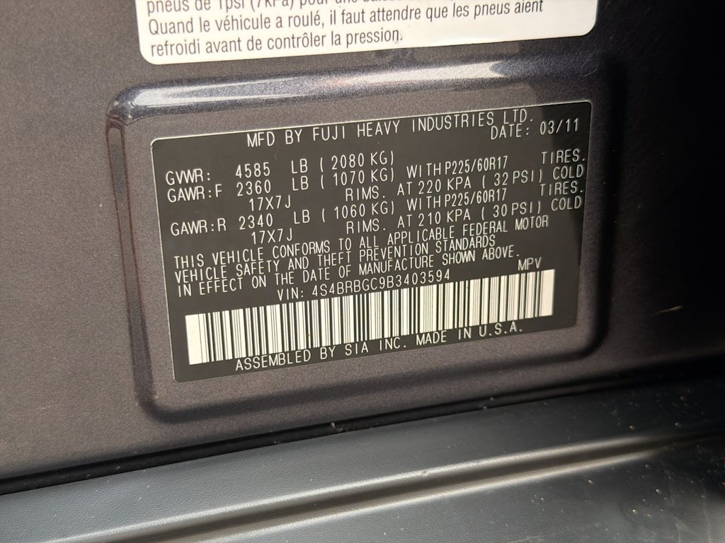 Thumbnail: 2011 Subaru Outback - 19