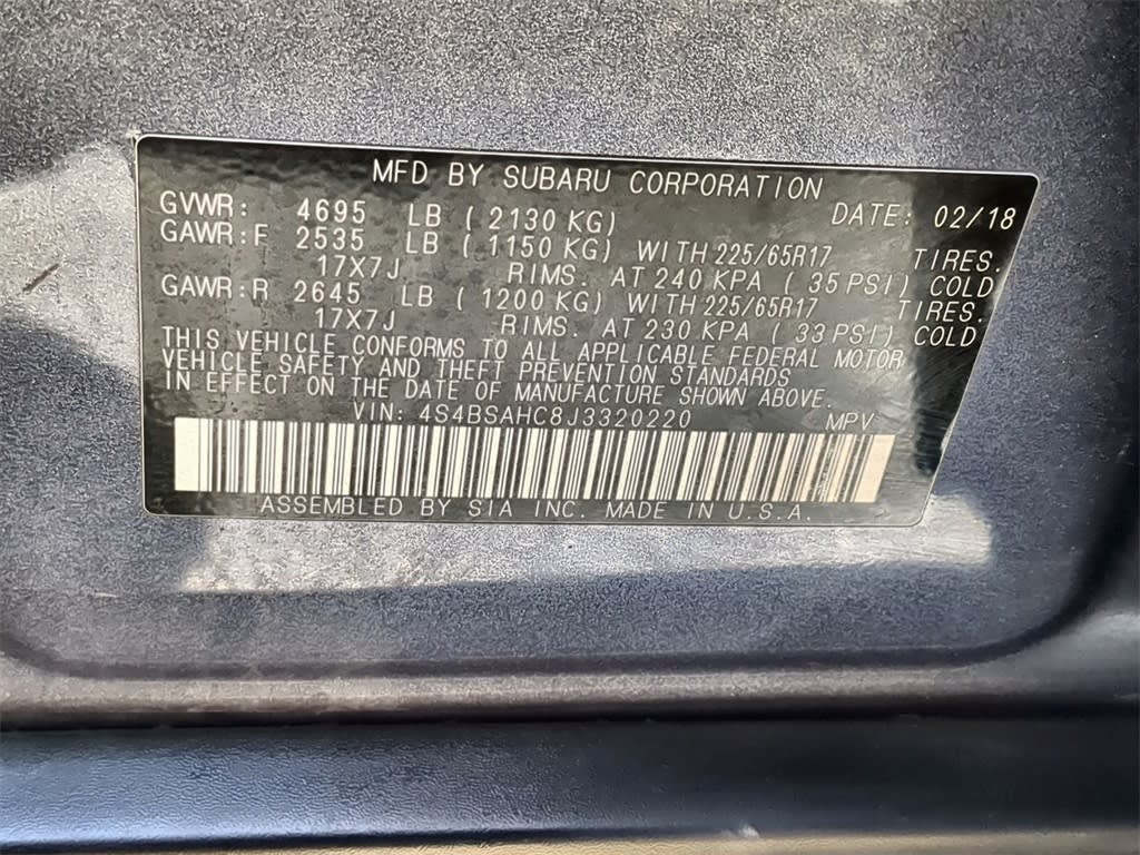 2018 Subaru Outback Premium 19