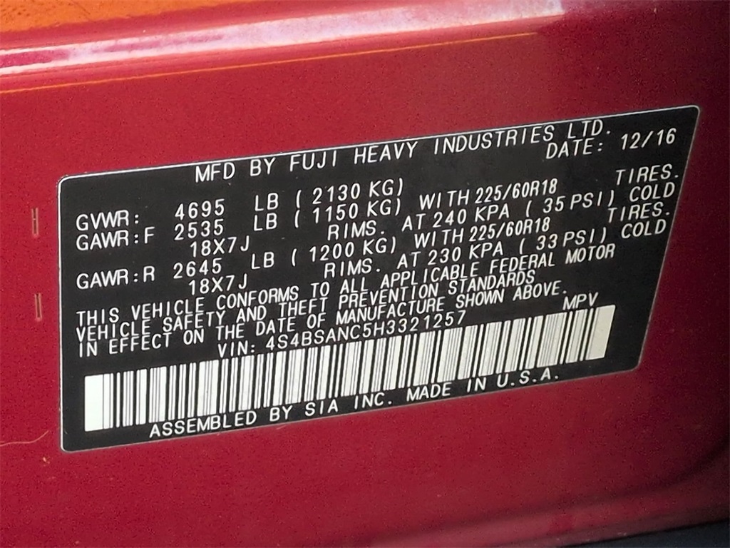 Thumbnail: 2017 Subaru Outback - 19