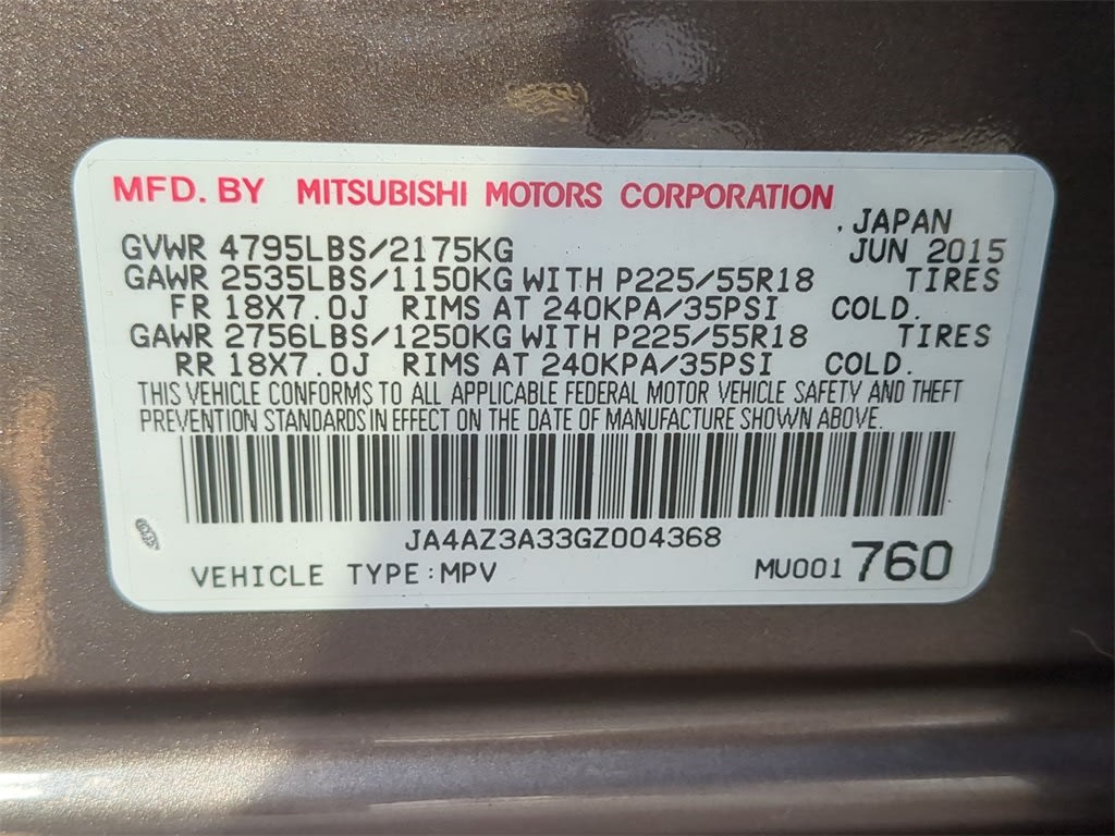 2016 Mitsubishi Outlander SE 19