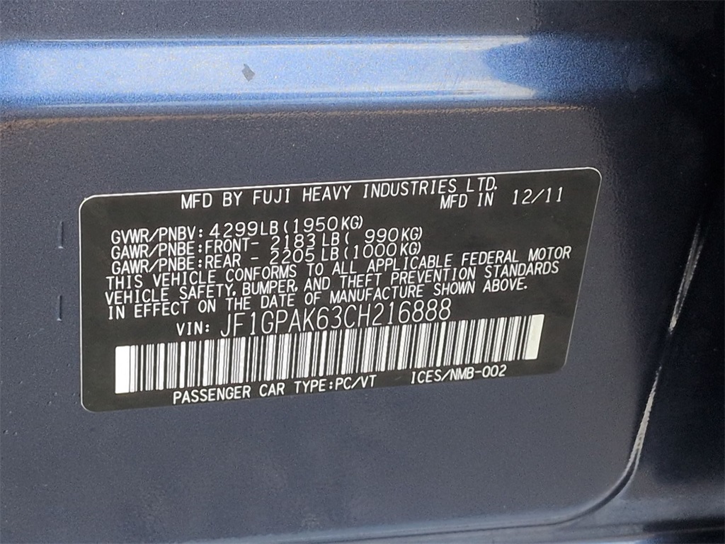 Thumbnail: 2012 Subaru Impreza - 19
