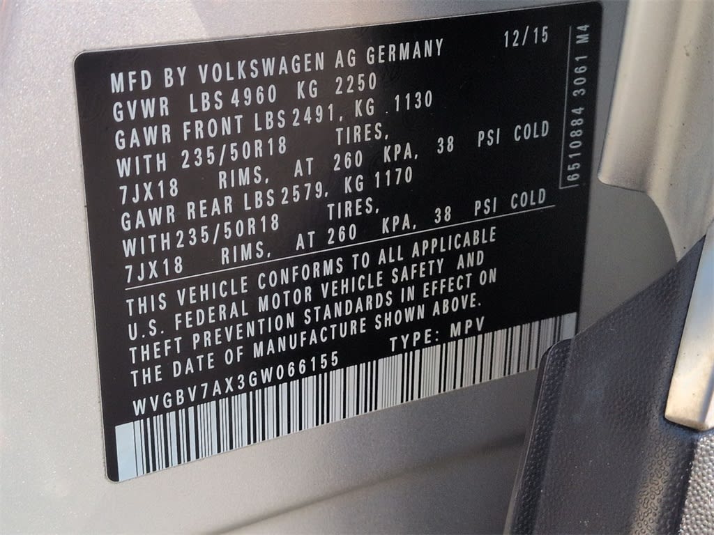 Thumbnail: 2016 Volkswagen Tiguan - 19