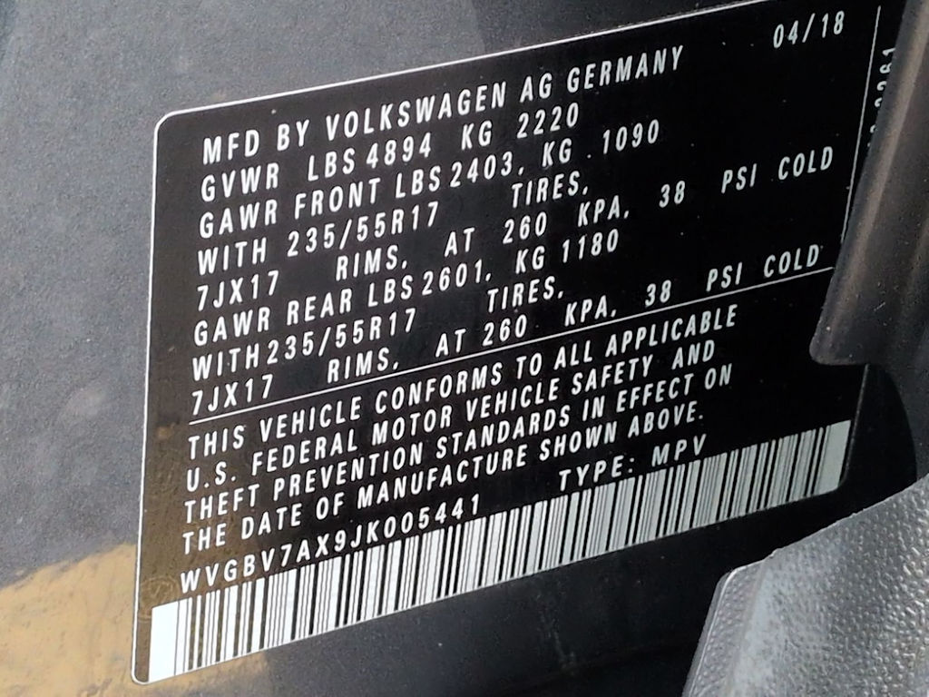 Thumbnail: 2018 Volkswagen Tiguan - 19