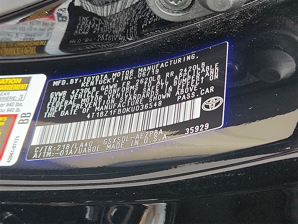 2019 Toyota Avalon Limited 17