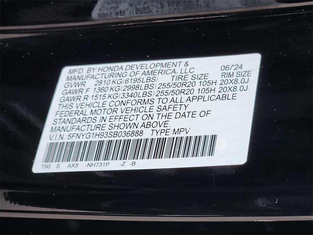 2025 Honda Pilot Black Edition 16