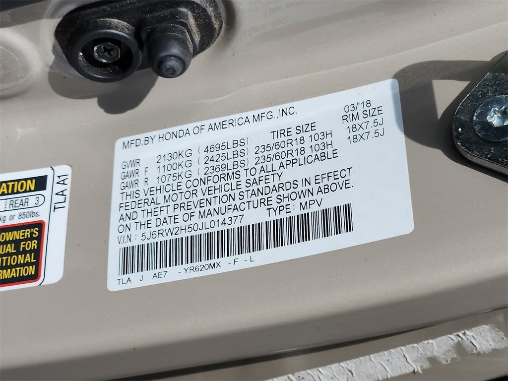 2018 Honda CR-V EX 16