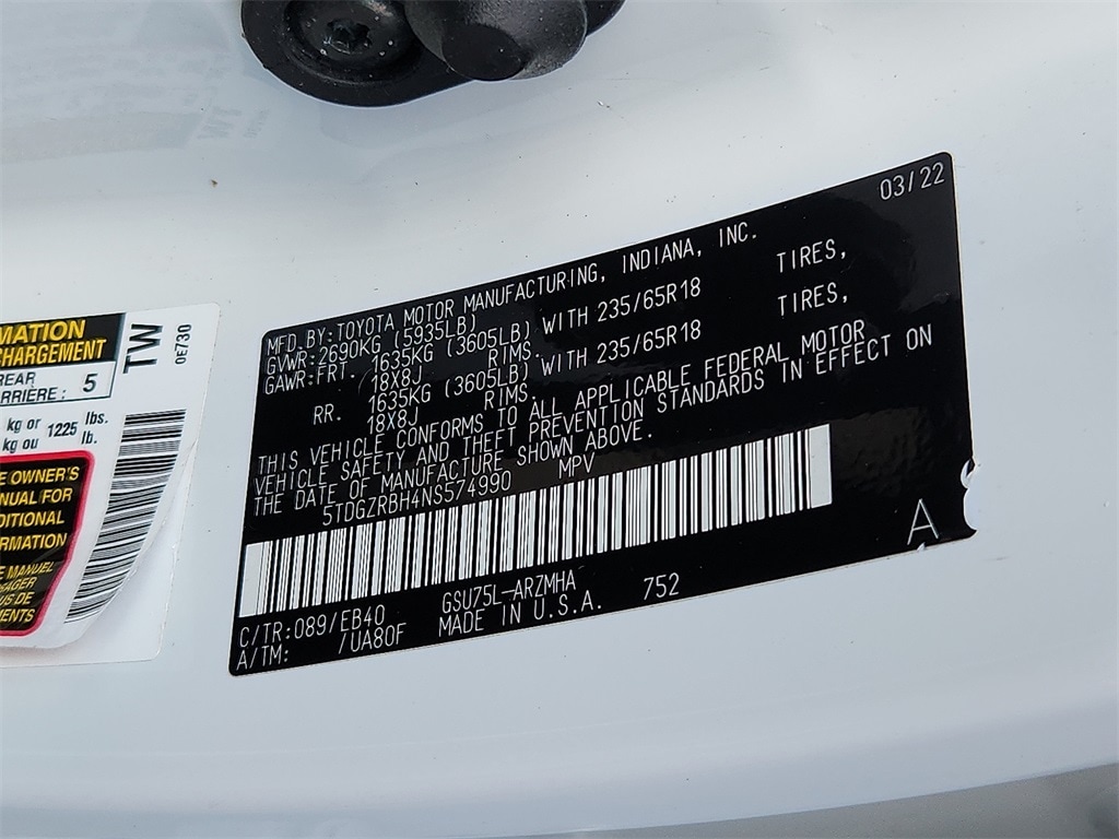 2022 Toyota Highlander XLE 16